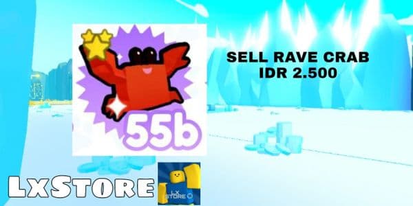 Beli Pet Exclusive RAVE CRAB (EXCLUSIVE) PET SIM X Pet Simulator X