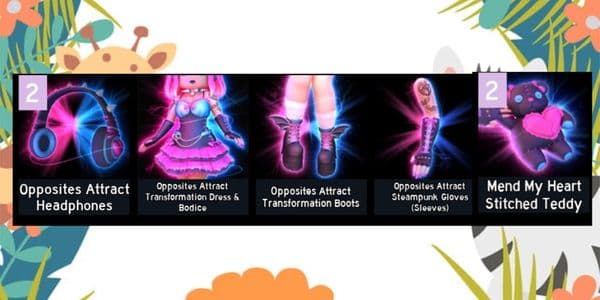 Beli Item Opposites Attract Set (OA Set) Set Royale High Roblox