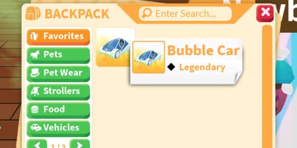 Beli Item Adopt Me Bubble Car - Adopt Me Roblox Terlengkap dan Termurah